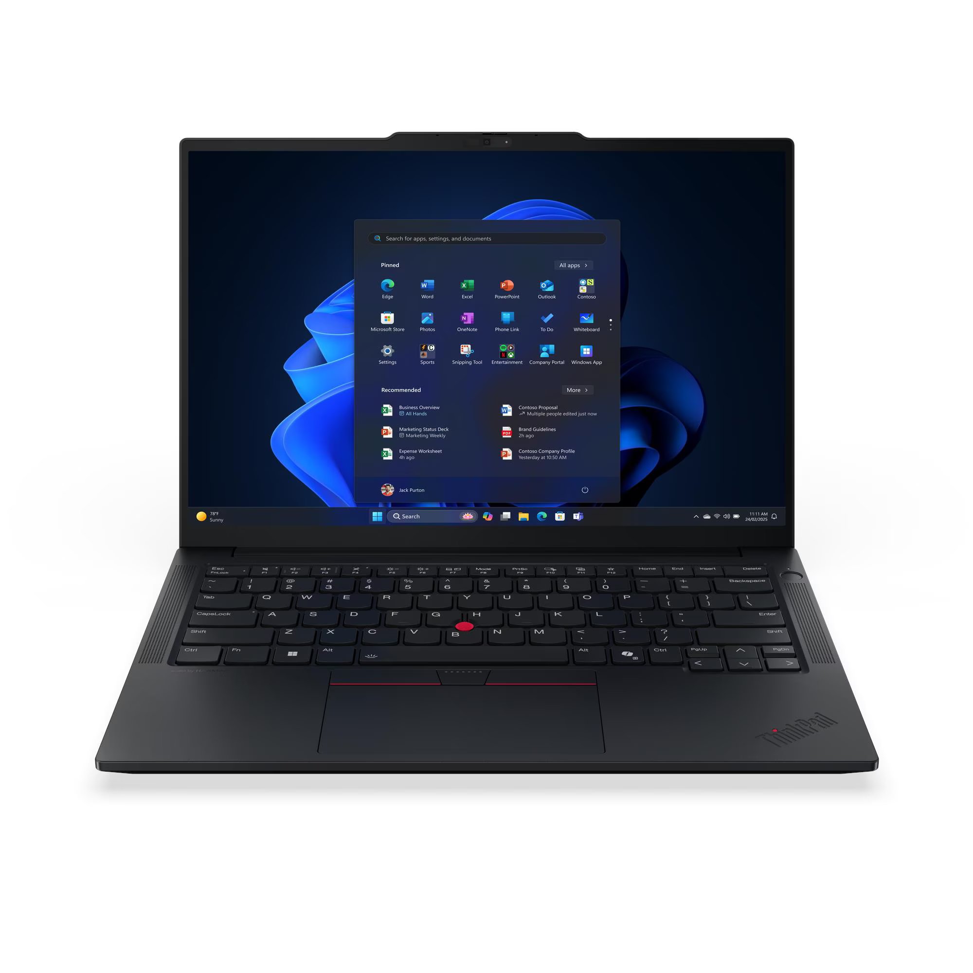 262-94-LVPNE14AM LENOVO Laptop ThinkPad E14 G7 14'' WUXGA IPS/Ultra7-255H/16GB/512GB SSD/Intel Arc Graphics/Win 11 Pro/3Y NBD/Black - Image 1