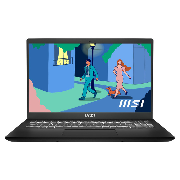 285-94-MINMDR15L MSI Laptop Modern 15 B7M 15.6'' FHD IPS R7-7730U/16GB/1TB SSD/Win 11 Home/2Y/Classic Black - Image 1